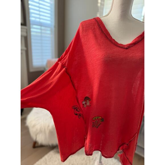 Upcycled We The Free Oversized Mushroom Sweater Size XS to XL 1-2 DAY QUICK SHIP - Picture 9 of 11